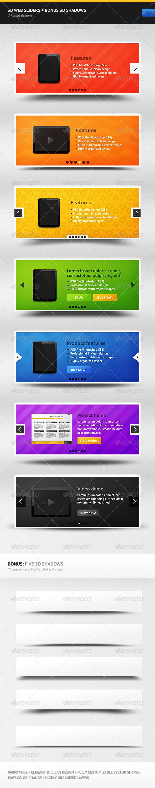 GraphicRiver 3D Web Sliders 165265 GraphicRiver 3D Web Sliders 165265