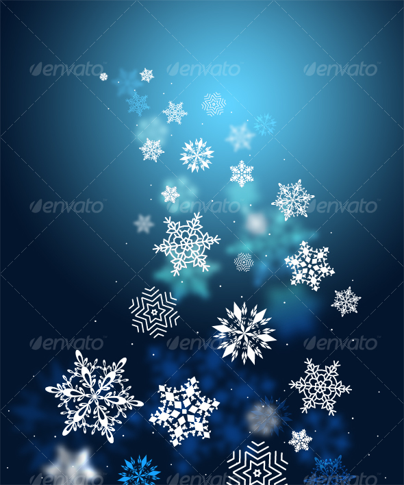 Swirls of snow flakes leading - Backgrounds Graphics