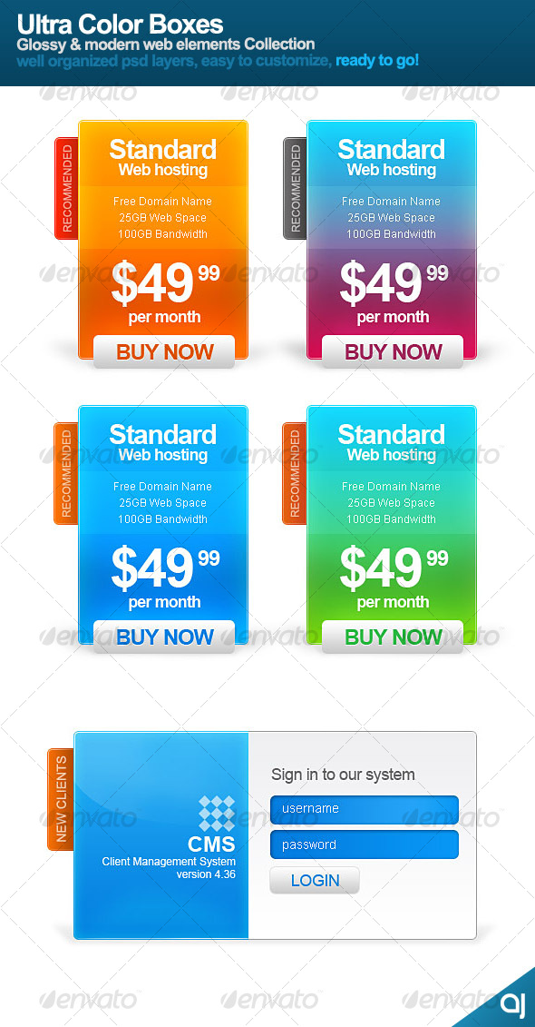 GraphicRiver Ultra Color Boxes 79326 GraphicRiver Ultra Color Boxes 79326