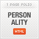 Personality - Professional 1 Page Portfolio Theme - ThemeForest Item for Sale