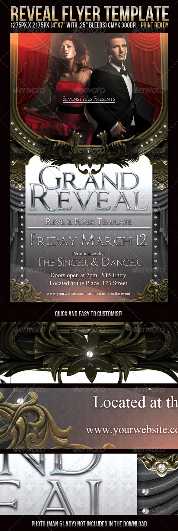 Reveal Flyer Template - Clubs & Parties Events