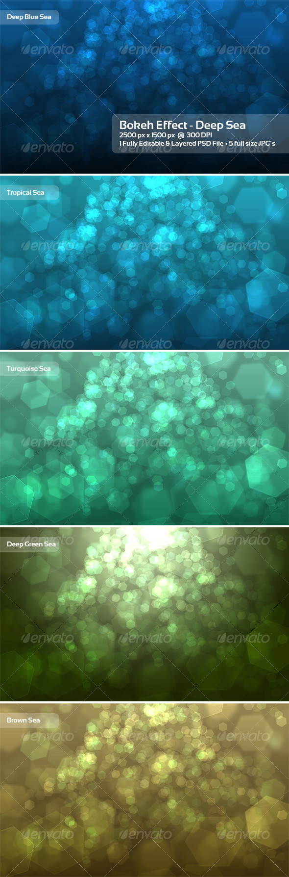 Bokeh Effect - Deep Sea - Backgrounds Graphics