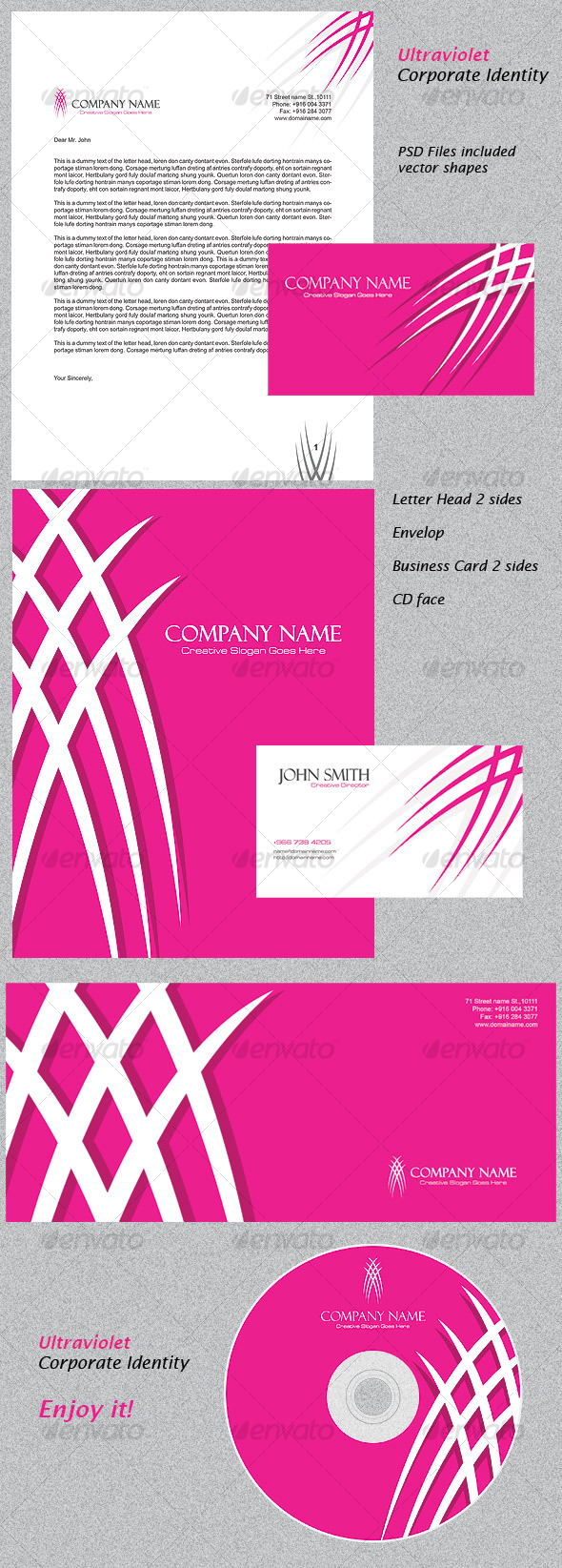 Ultraviolet Corporate Identity - Miscellaneous Print Templates