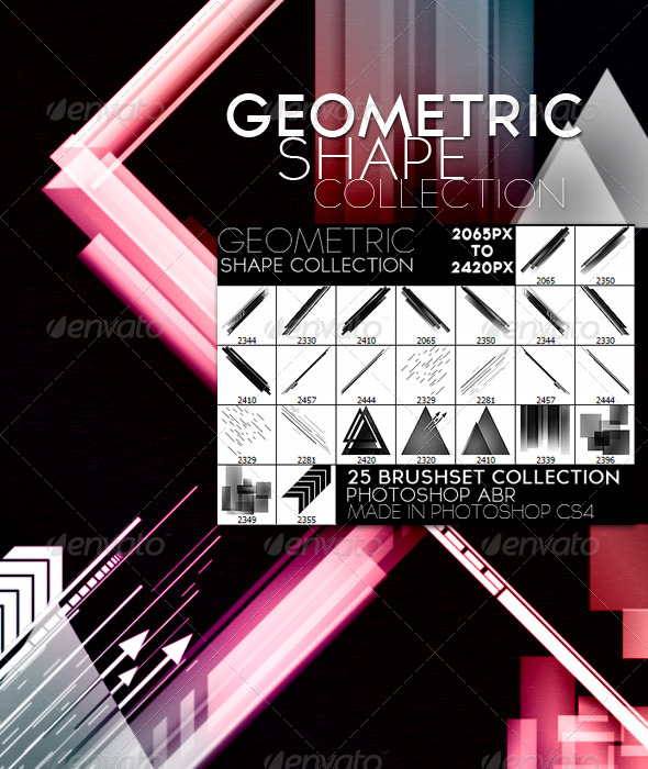 Geometric Shape Collection - Artistic Brushes