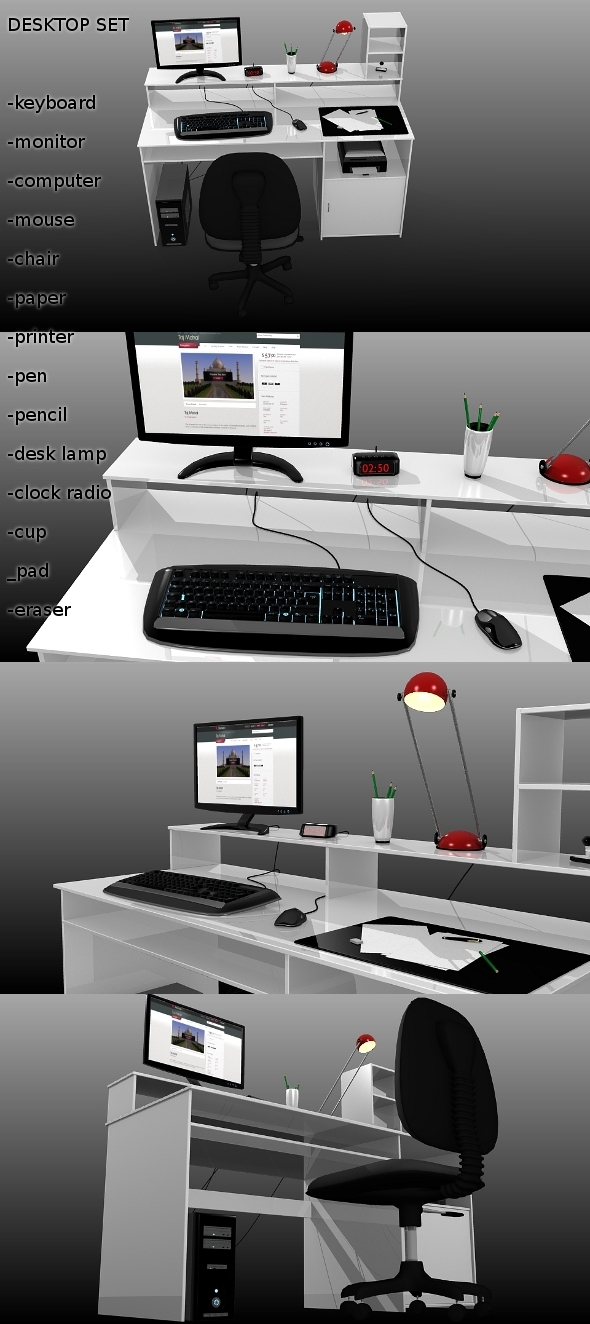 3DOcean Desktop Set 81454 3DOcean Desktop Set 81454