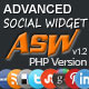 Advanced Social Widget - CodeCanyon Item for Sale