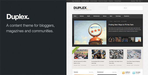 Duplex - Magazine / Community / Blog Theme - News / Editorial Blog / Magazine