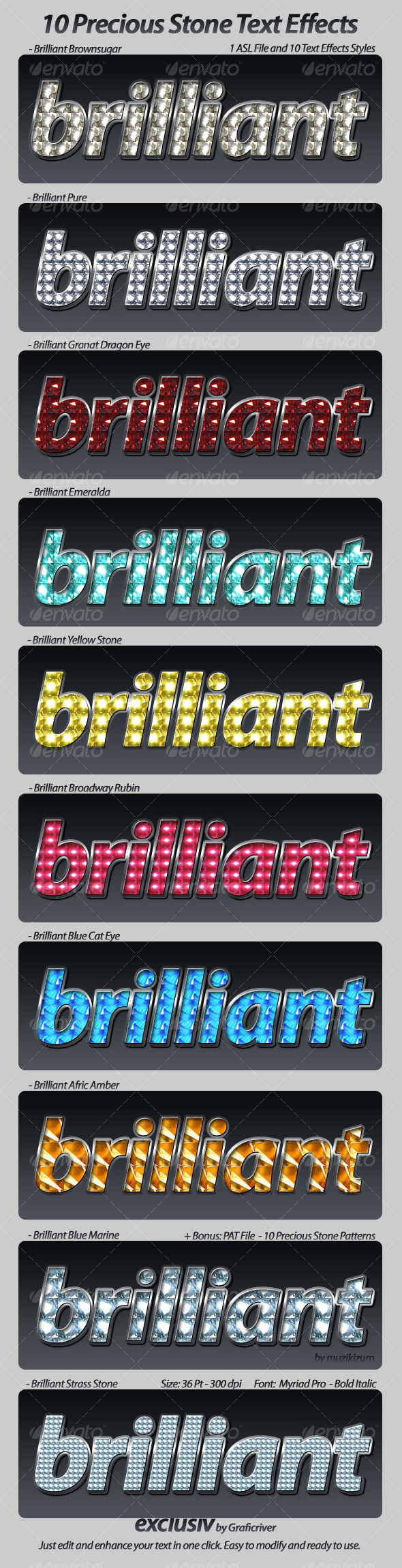 GraphicRiver Brilliant Stone Text Effects Styles 82318 GraphicRiver Brilliant Stone Text Effects Styles 82318