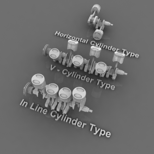 3 Type Cylinder Machine Pack - 3DOcean Item for Sale
