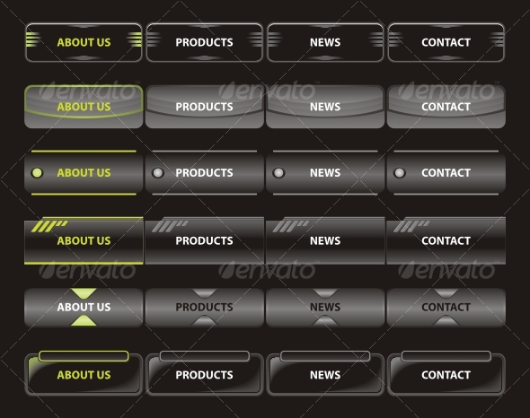 Web navigation templates - Web Elements