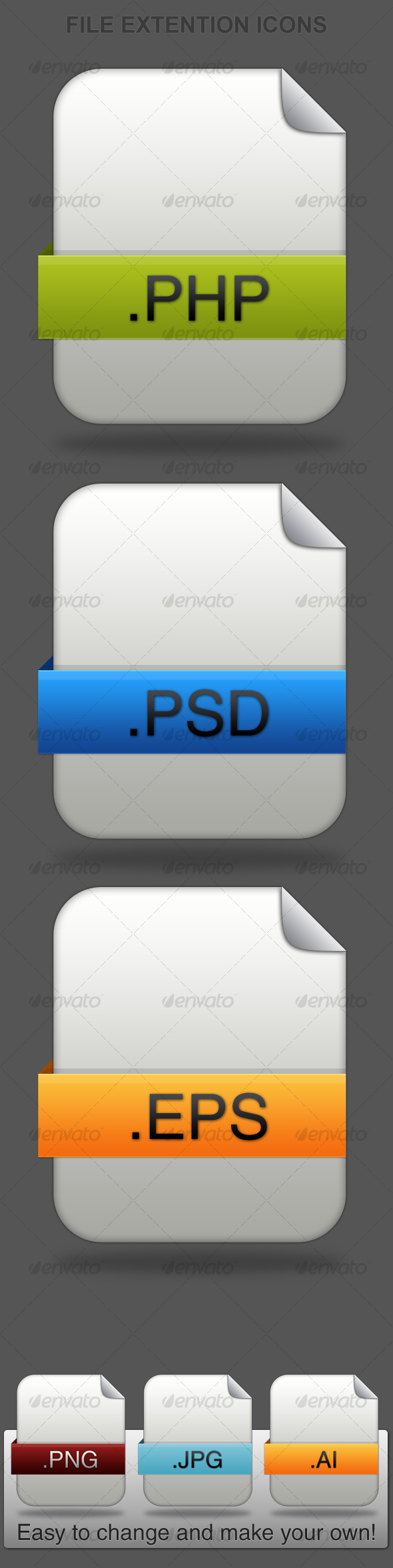 GraphicRiver File Extension Icon 83631 GraphicRiver File Extension Icon 83631