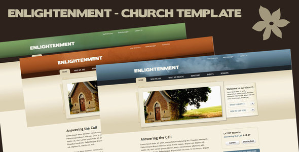 ThemeForest Enlightenment Church Site Template 81674 ThemeForest Enlightenment Church Site Template 81674