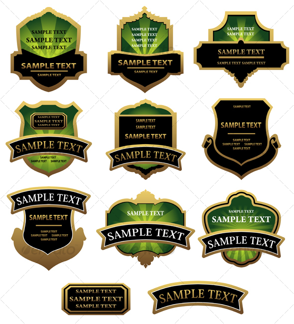 GraphicRiver Set of labels 84755 GraphicRiver Set of labels 84755
