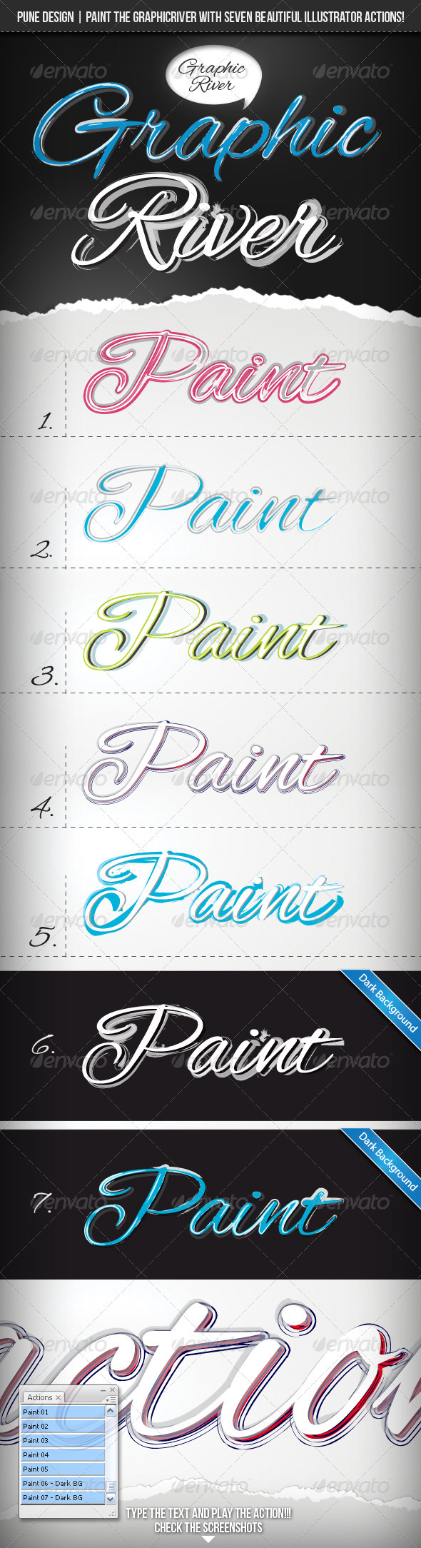 GraphicRiver Paint The River 7 Illustrator Actions 2281925 GraphicRiver Paint The River 7 Illustrator Actions 2281925