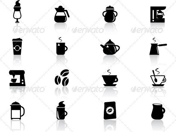 Coffee Icons Set - Objects Icons