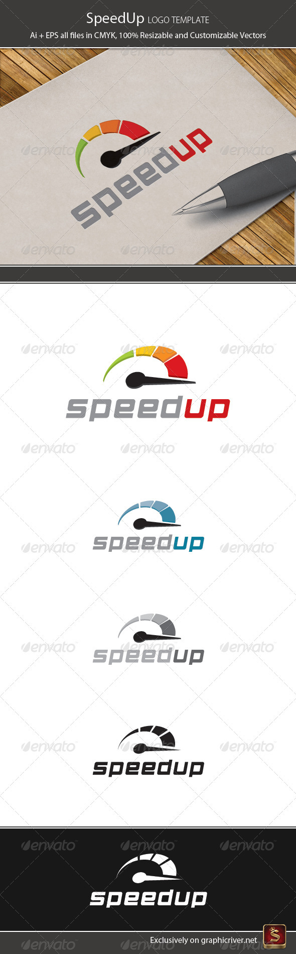 Speed Up Logo Template - Symbols Logo Templates
