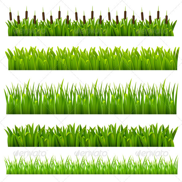 Set from grass - Borders Decorative