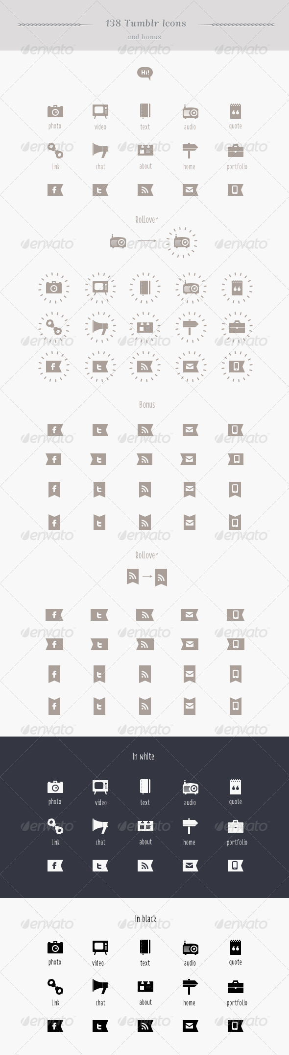 GraphicRiver Tumblr Blog Pixel Perfect Vector Icon Set 2308799 GraphicRiver Tumblr Blog Pixel Perfect Vector Icon Set 2308799