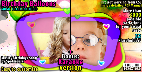After Effects Project - VideoHive Birthdays Balloons 2310572 After Effects Project - VideoHive Birthdays Balloons 2310572