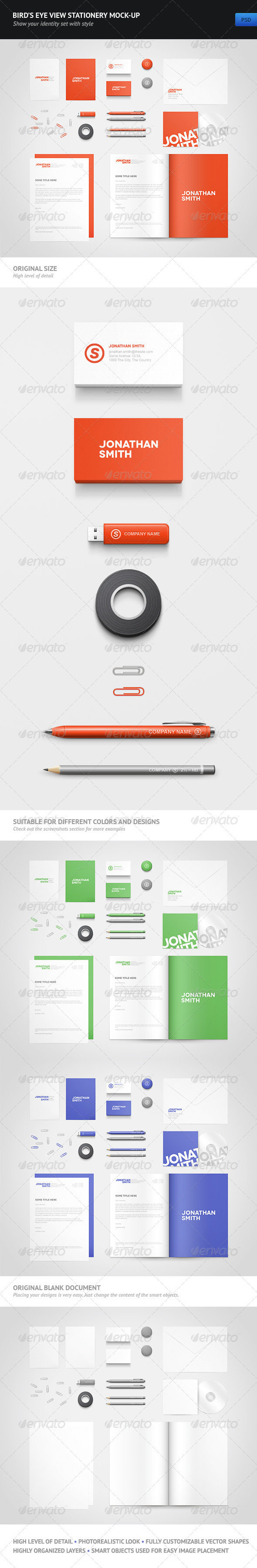 GraphicRiver Bird s Eye View Stationery Mock-up 2079360 GraphicRiver Bird s Eye View Stationery Mock-up 2079360