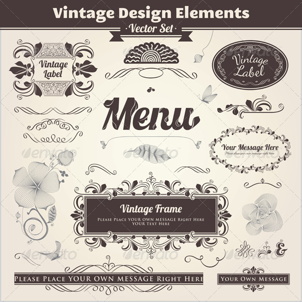 GraphicRiver Vintage Calligraphic Design Elements 2291728 GraphicRiver Vintage Calligraphic Design Elements 2291728