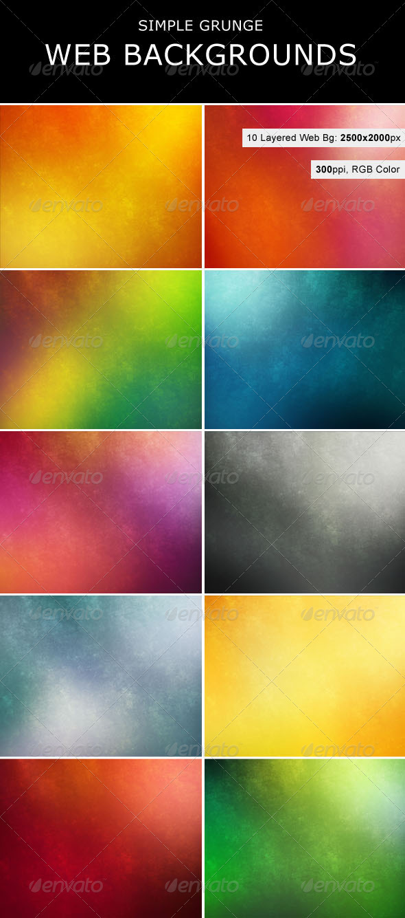 GraphicRiver Simple Grunge Backgrounds 263317 GraphicRiver Simple Grunge Backgrounds 263317