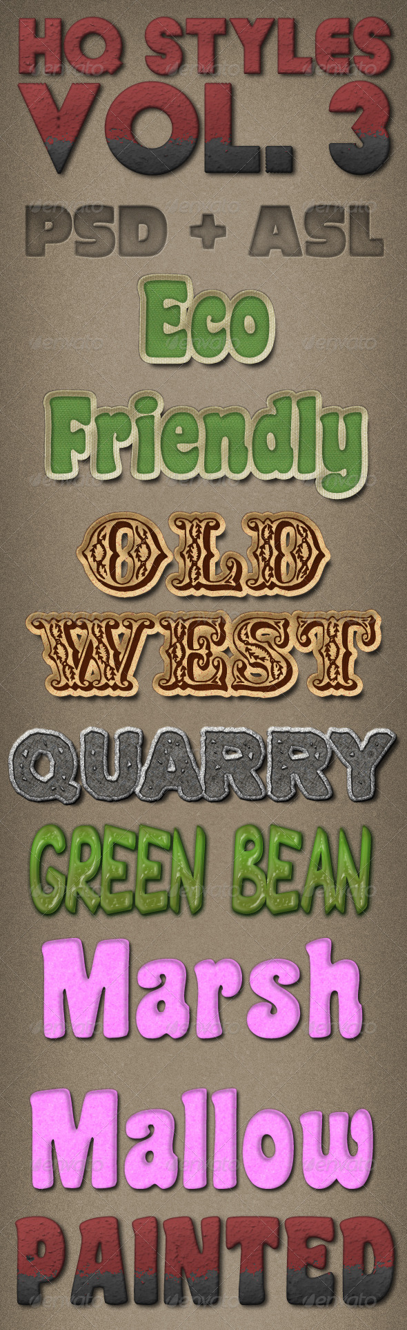 HQ Styles Vol. 3 - Text Effects Styles