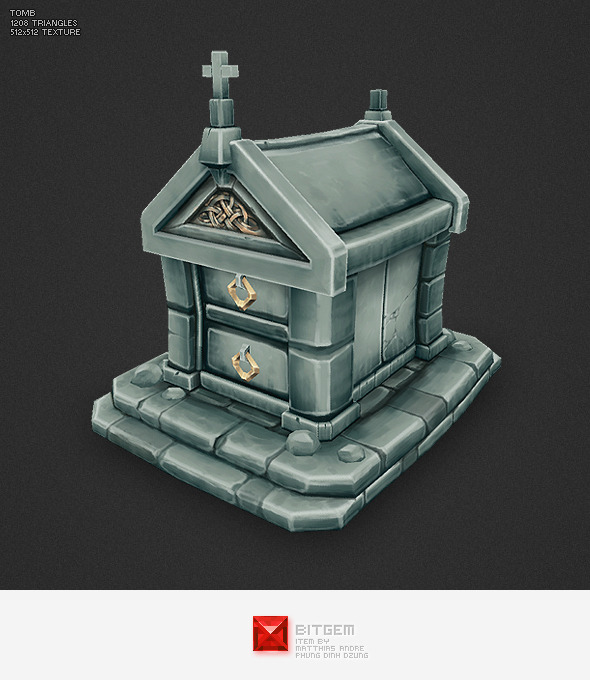 Low Poly Tomb - 3DOcean Item for Sale