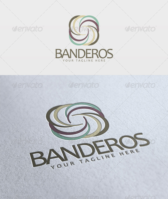 Banderos Logo - Vector Abstract