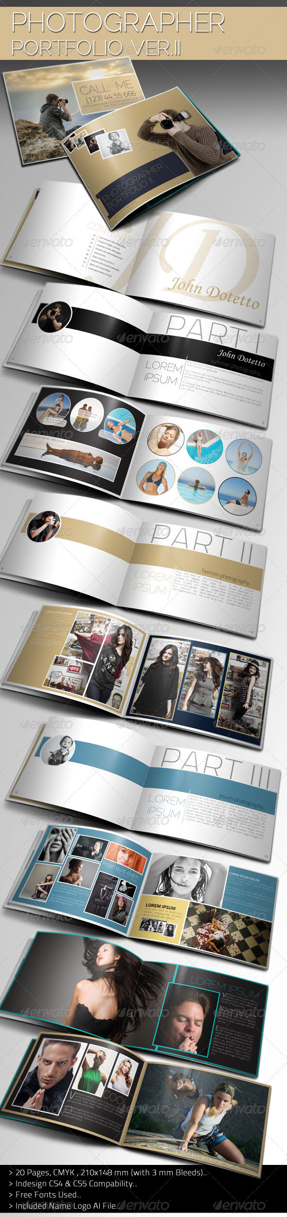 Photographer Portfolio Brochure Template II - Corporate Brochures