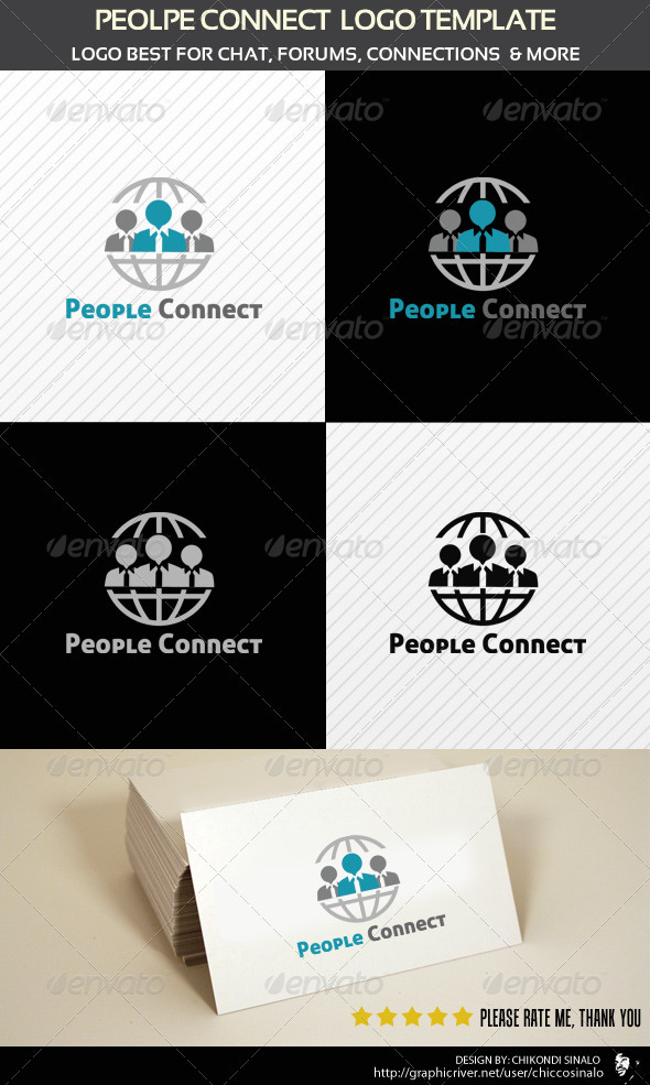 People Connect Logo Template - Humans Logo Templates