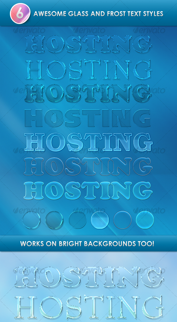 6 Awesome Glass and Frost Styles - Photoshop Add-ons