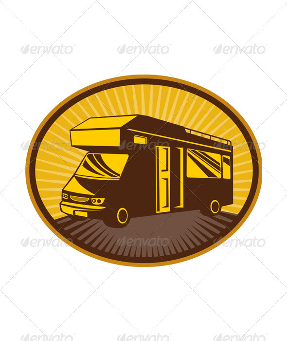 Travelling Camper Van - Man-made objects Objects