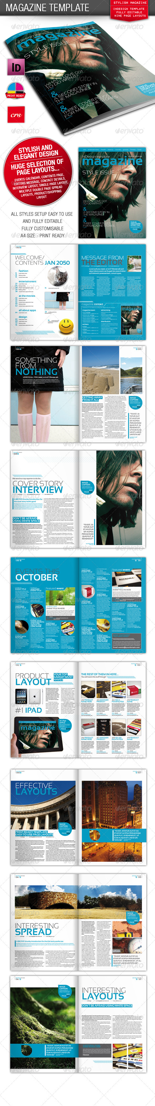 GraphicRiver Stylish InDesign Magazine Template 264182 GraphicRiver Stylish InDesign Magazine Template 264182