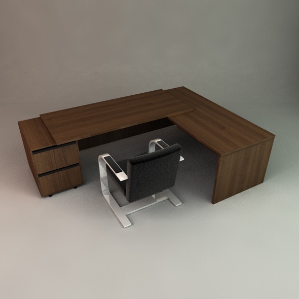Executive Desk - 3DOcean Item for Sale