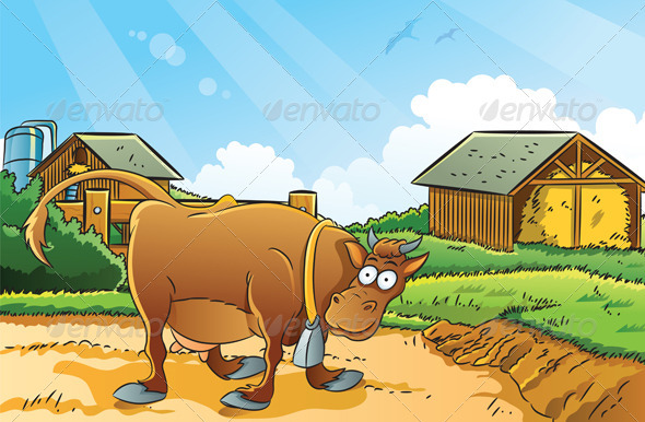 KUMPULAN GAMBAR PETERNAK SAPI KARTUN Picture Farm Cow Cartun
