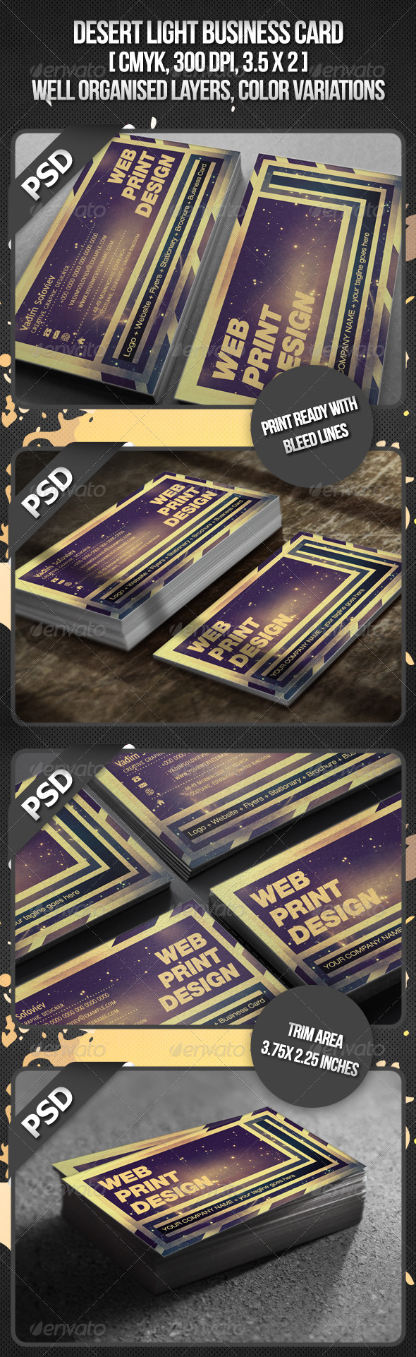 Desert Light Business Card - Creative Business Cards