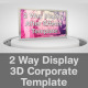 2 Way Display - 3D White Corporate Showcase 2 Way Display - 3D White Corporate Showcase - VideoHive Item for Sale