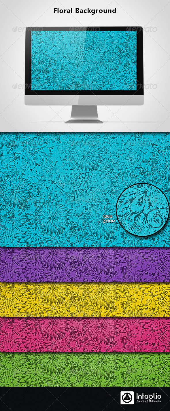 Floral Background 07 - Patterns Backgrounds