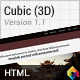 Cubic - 3D HTML5 One-Page Template - ThemeForest Item for Sale