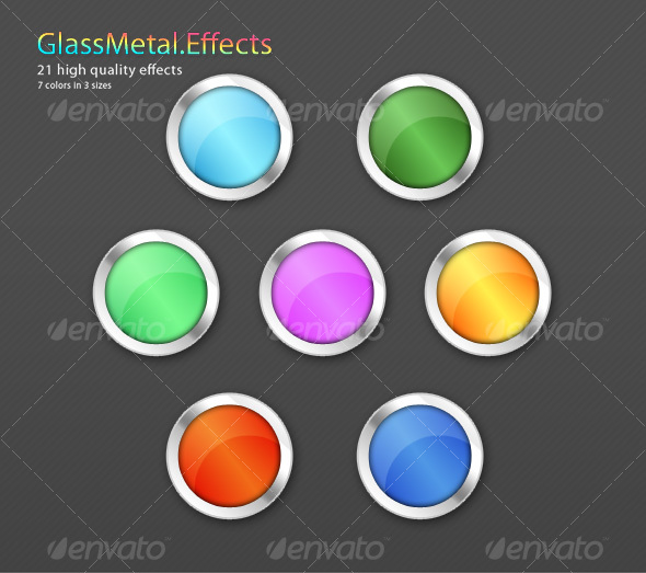 GraphicRiver 21 Glass-Metal Shape effects 85132 GraphicRiver 21 Glass-Metal Shape effects 85132