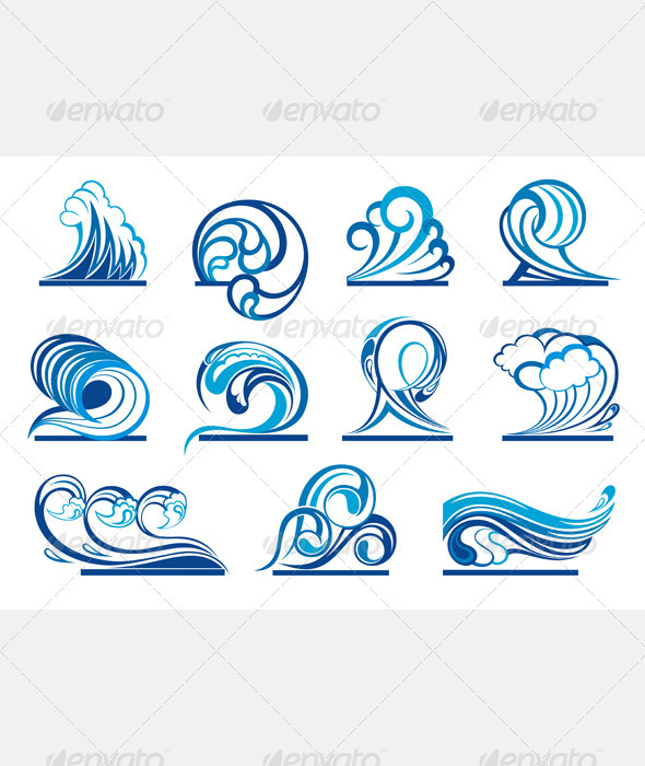 GraphicRiver Wave Symbols 2353051 GraphicRiver Wave Symbols 2353051