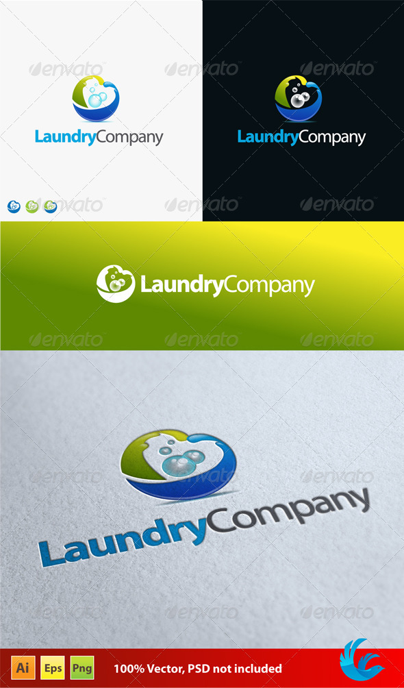 Laundry Company - Vector Abstract