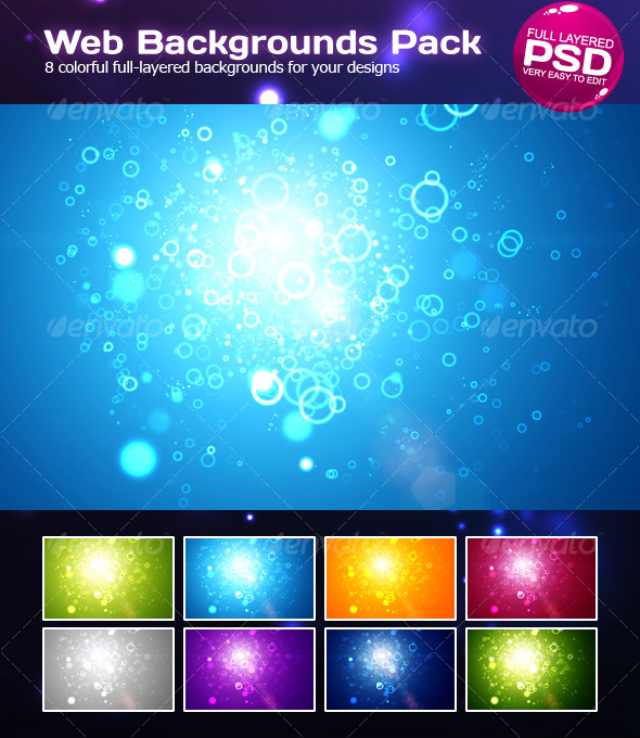 Web Background Pack - Abstract Backgrounds