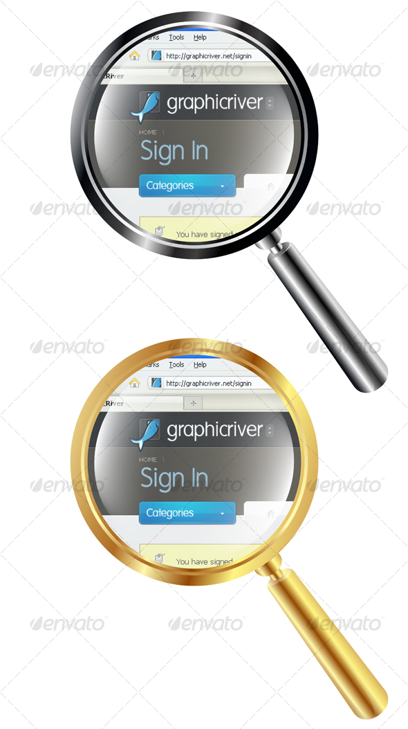 GraphicRiver Magnifying Lens 87290 GraphicRiver Magnifying Lens 87290
