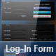 Metallic Log-In / Registration Form - GraphicRiver Item for Sale