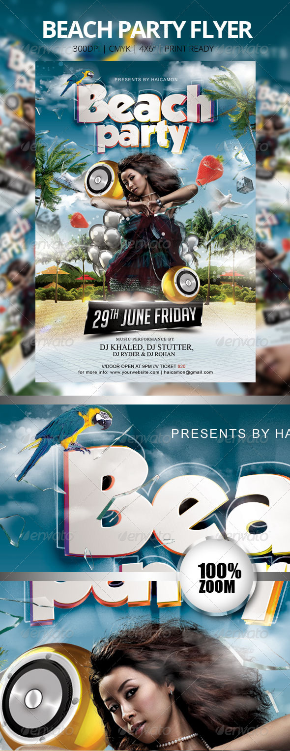 Beach Party Flyer Vol_9 - Events Flyers