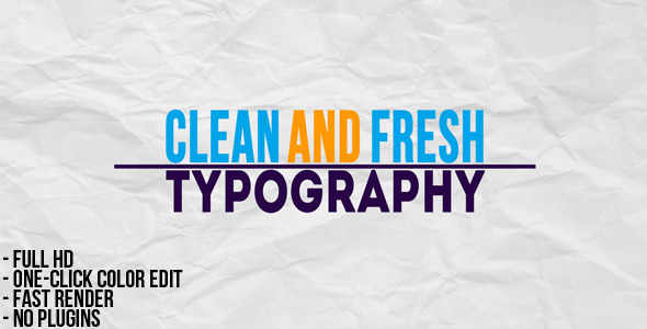 VideoHive Typographic Presentation 2380098 VideoHive Typographic Presentation 2380098