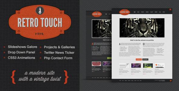 Retro Touch - Creative Portfolio Html Template - Portfolio Creative