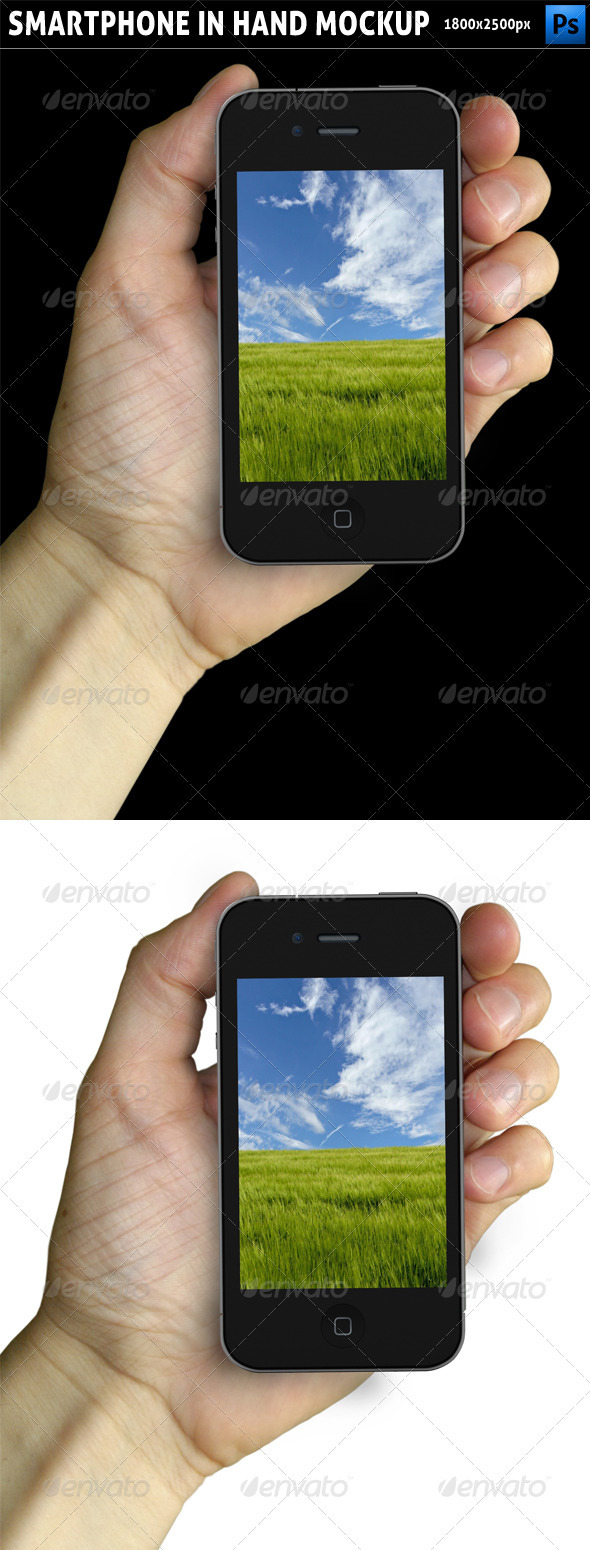 GraphicRiver Smartphone in Hand Mockup 2387627 GraphicRiver Smartphone in Hand Mockup 2387627